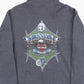 'Born To Be Dead' Hooded Sweatshirt - Grey