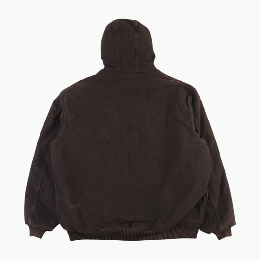Hooded Active Jacket - Brown