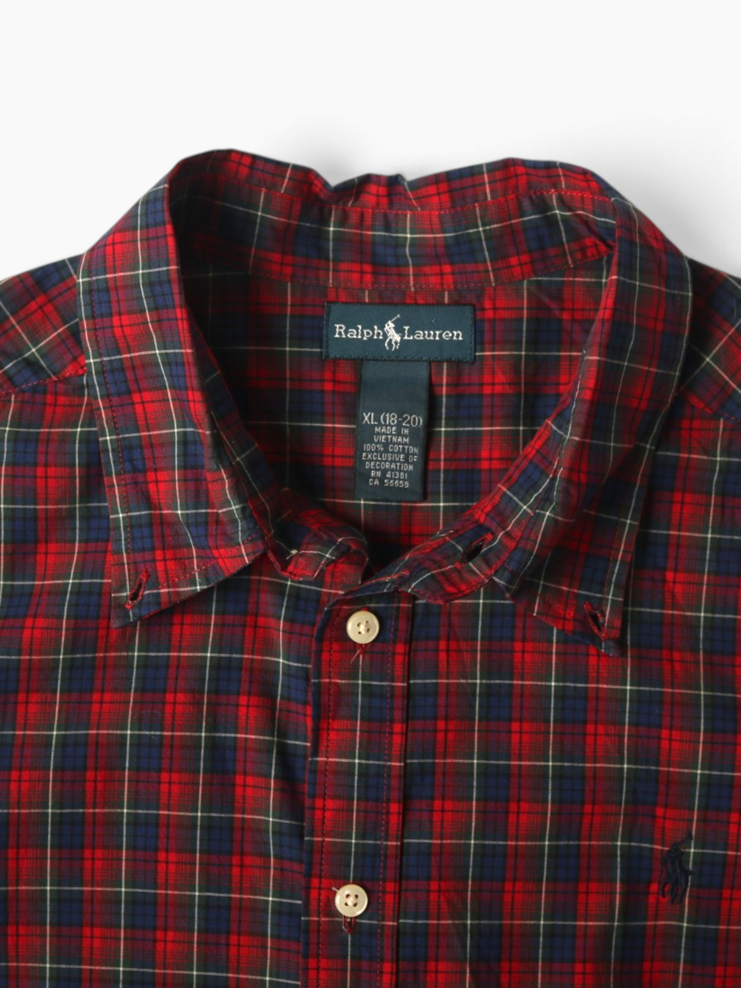 Vintage Shirt - Red Check