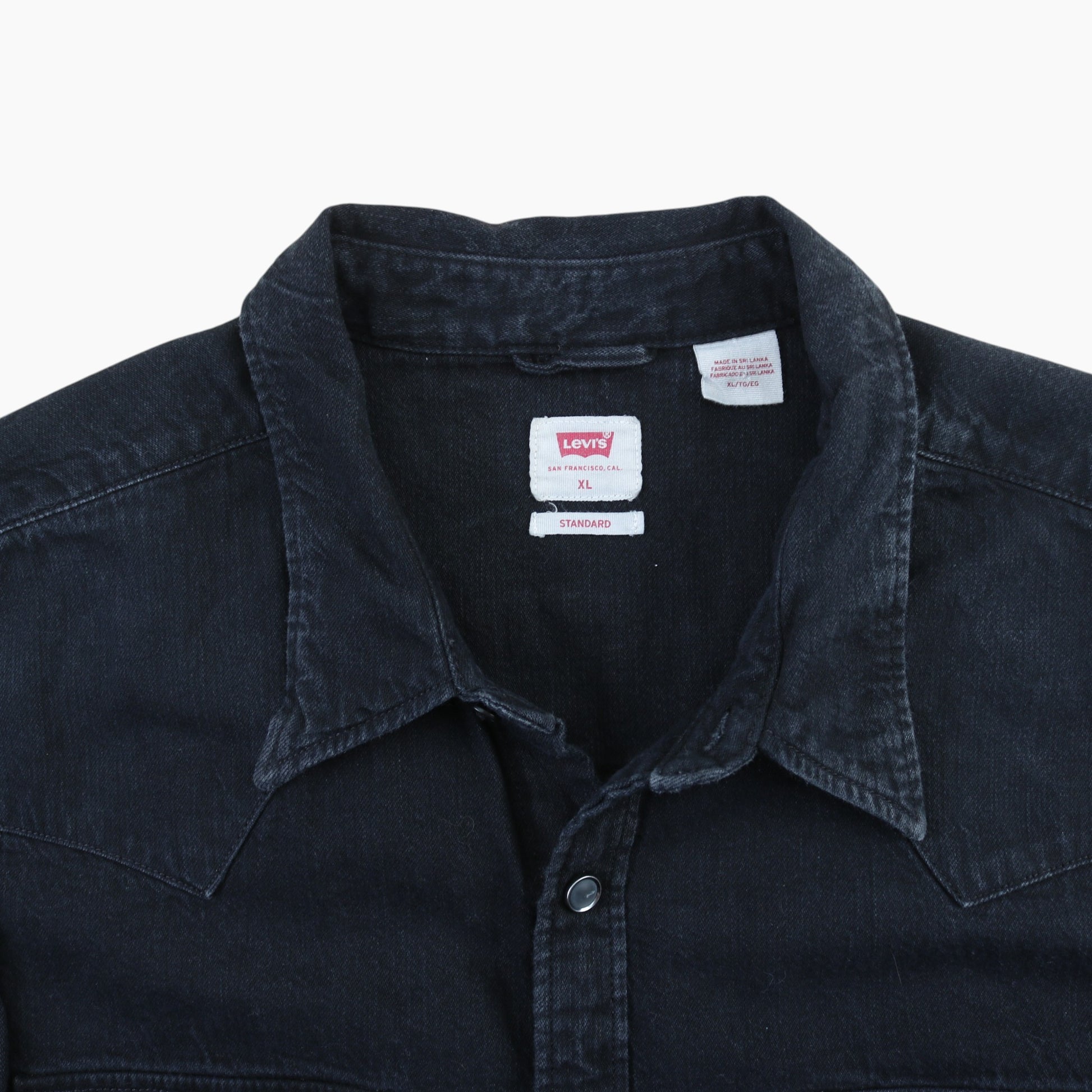 Western Denim Shirt - Black