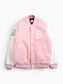 Vintage Varsity 'P' Bomber Jacket - Pink