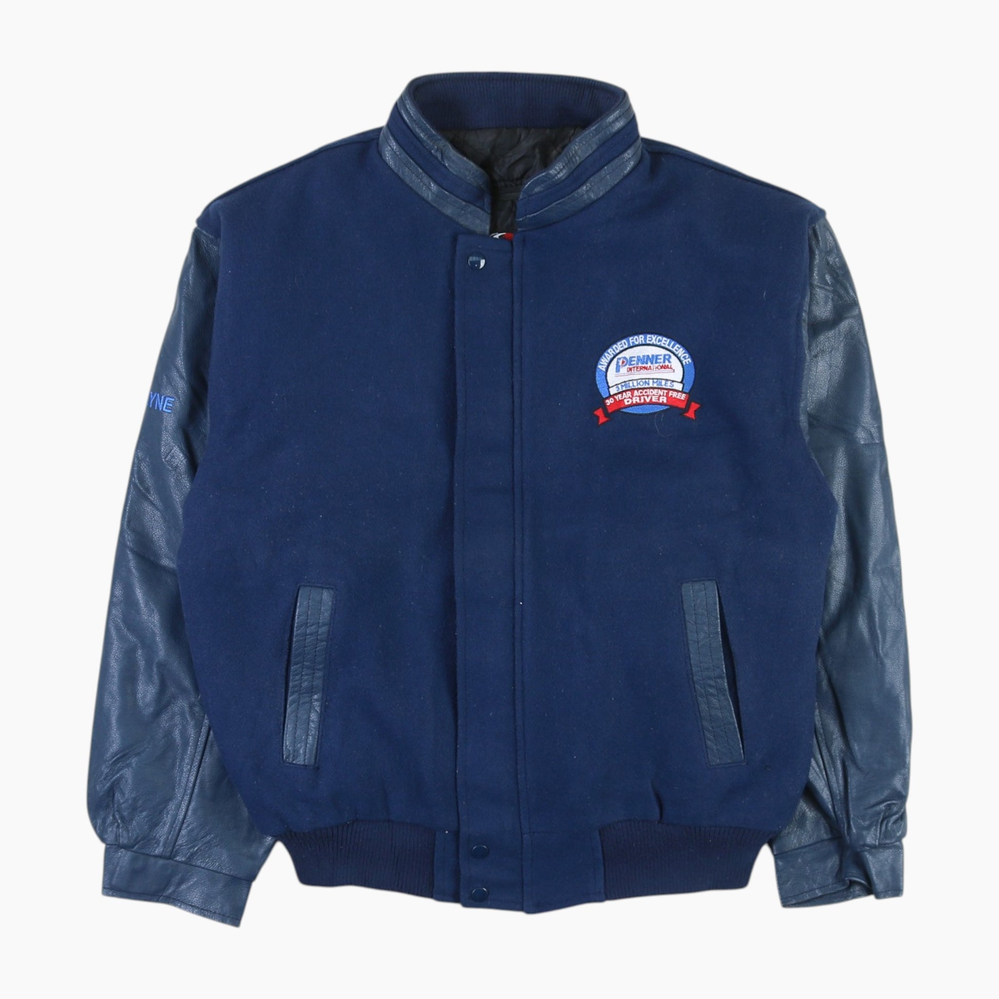 Vintage Varsity 'Penner International' BomberJacket - Navy