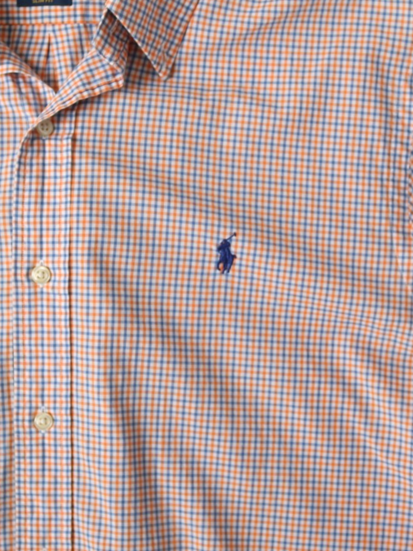 Vintage Shirt - Orange Check
