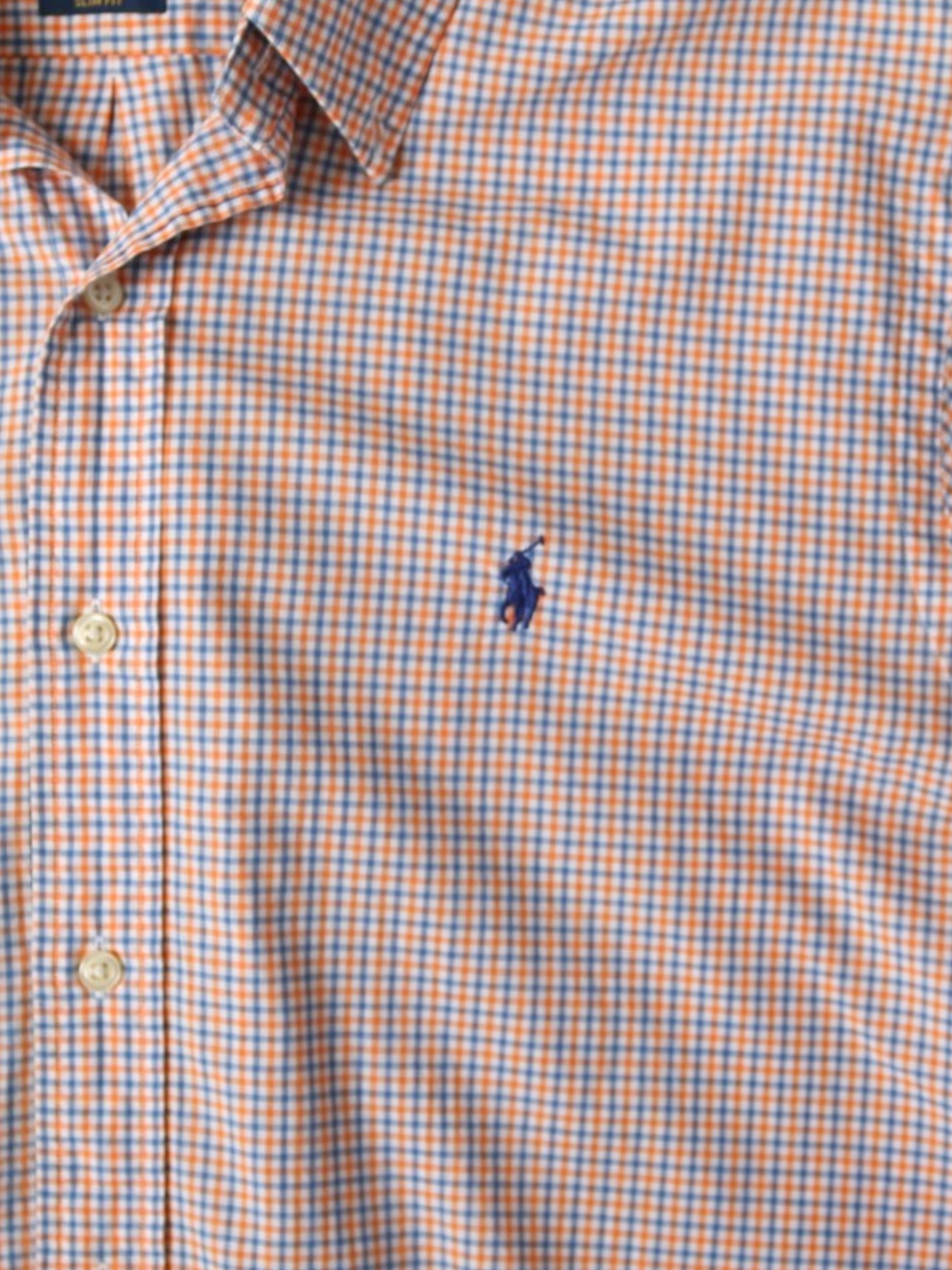 Vintage Shirt - Orange Check