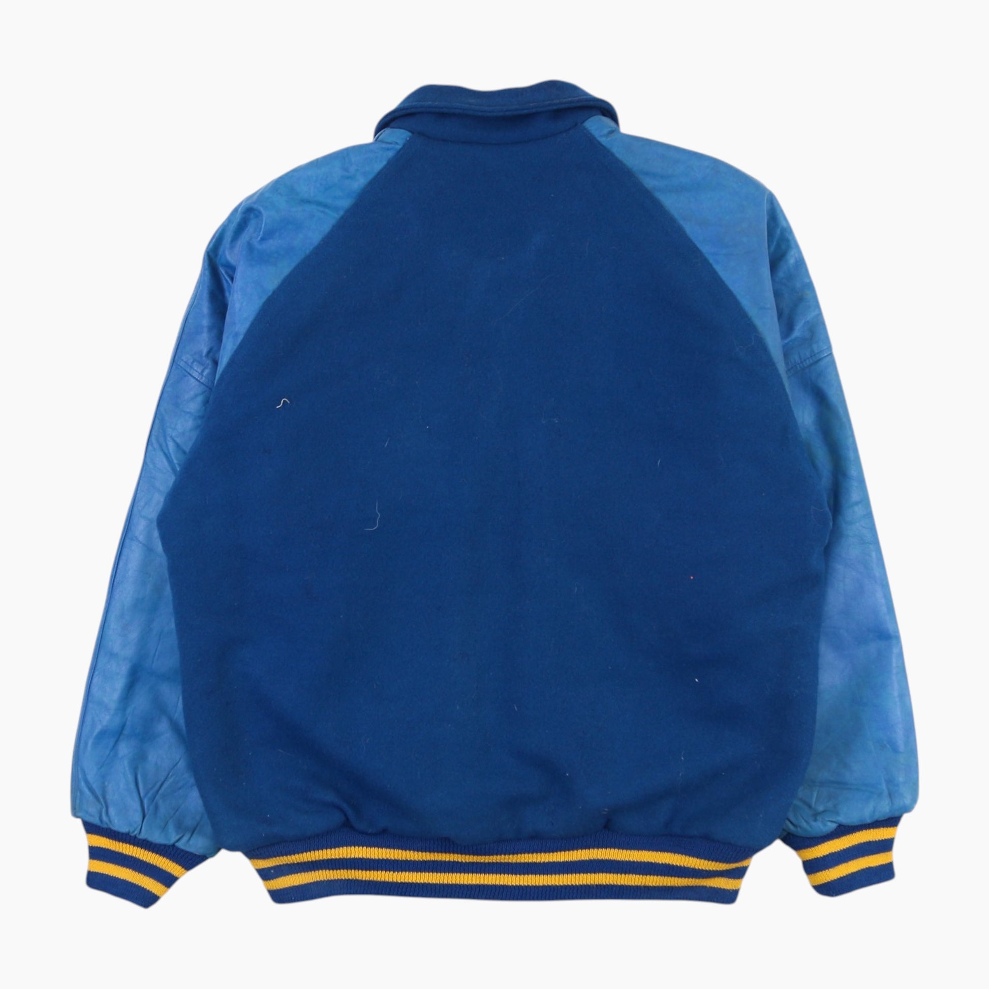 Vintage Varsity 'K' Bomber Jacket - Blue