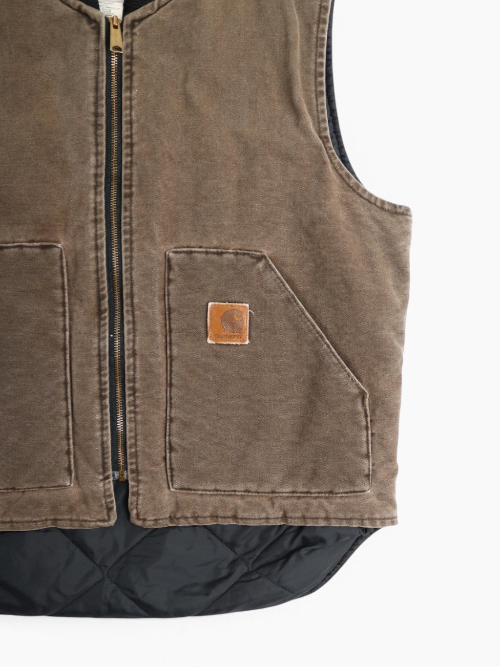 Lined Vest - Brown