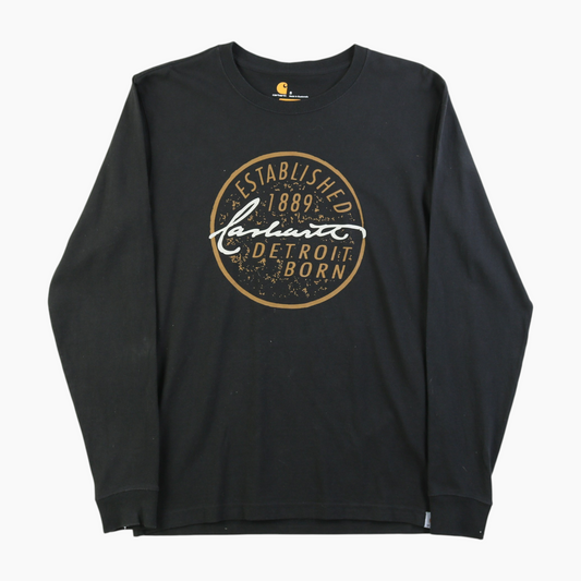 Long Sleeve Graphic T-shirt - Black