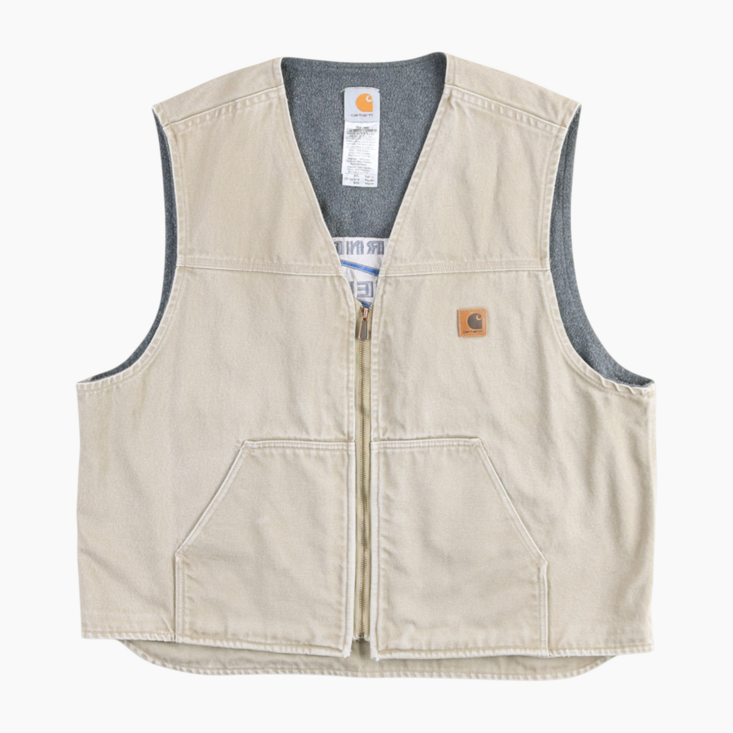 Lined Vest - Beige