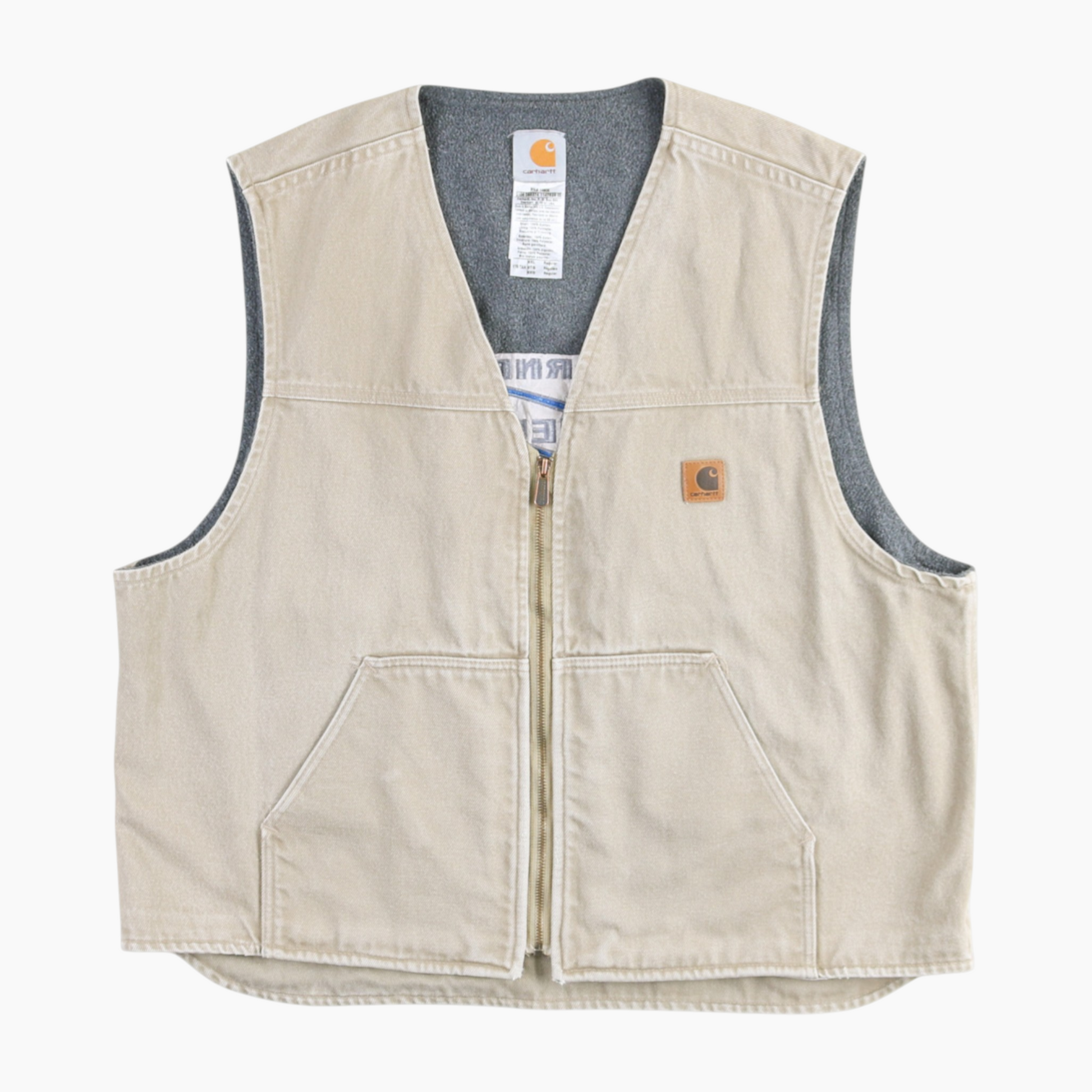 Lined Vest - Beige