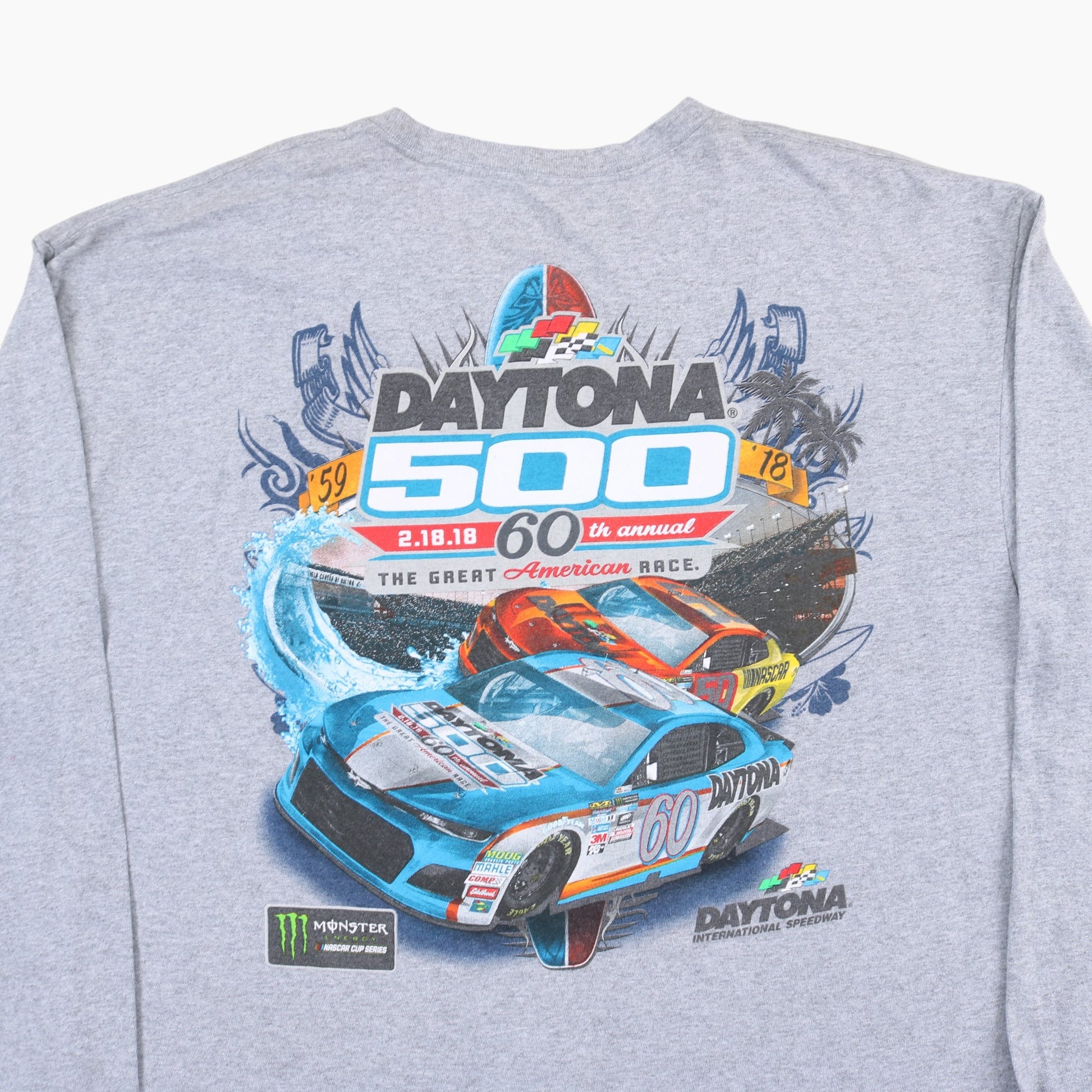 Vintage 'Daytona 500' T-shirt - Grey