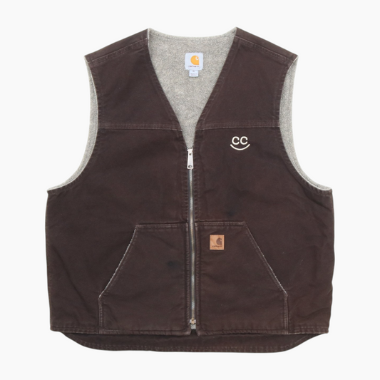 Lined Vest - Brown