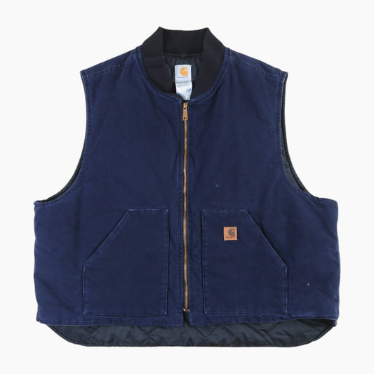 Lined Vest - Navy