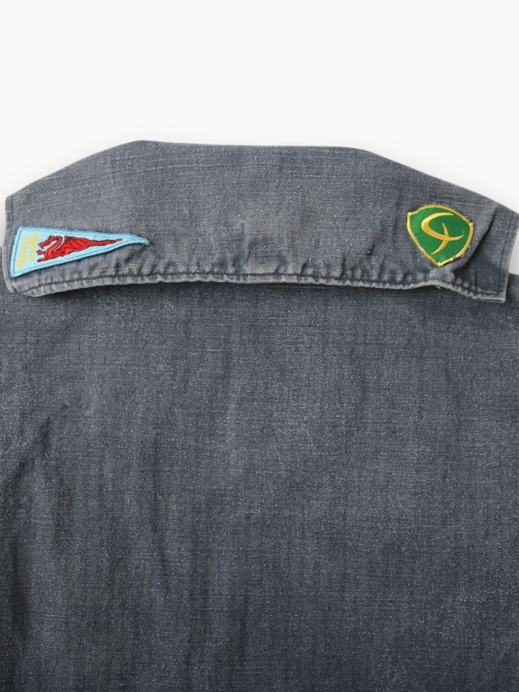 Vintage Patched Smock - Blue