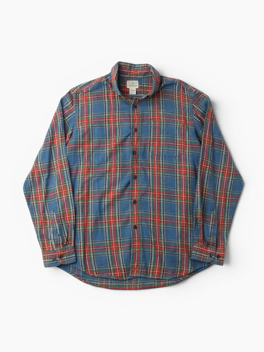 Vintage Flannel Shirt - Blue Check