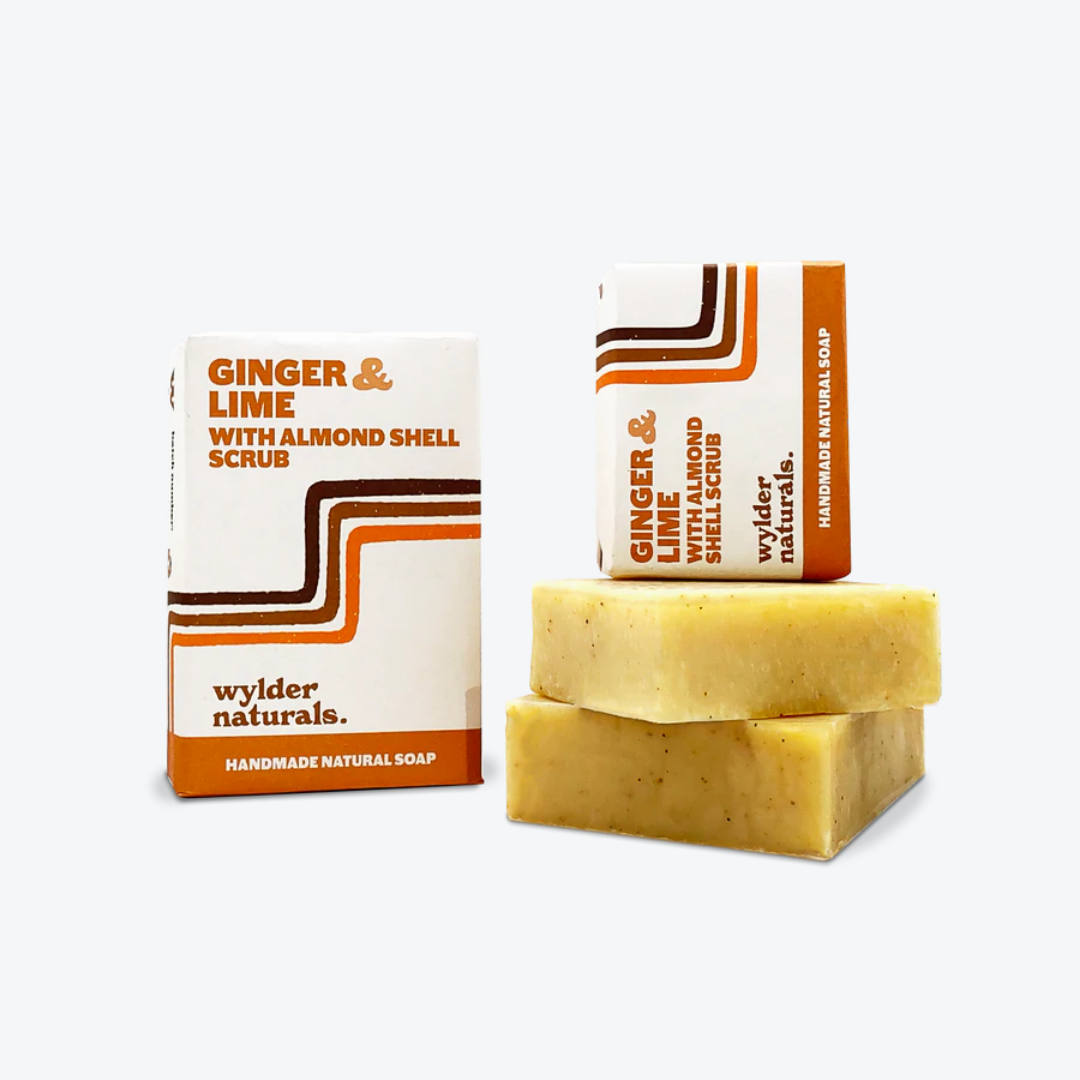 Natural Soap - Ginger & Lime with Almond Shell - American Madness