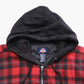 Hooded Flannel Jacket - Red Check - American Madness