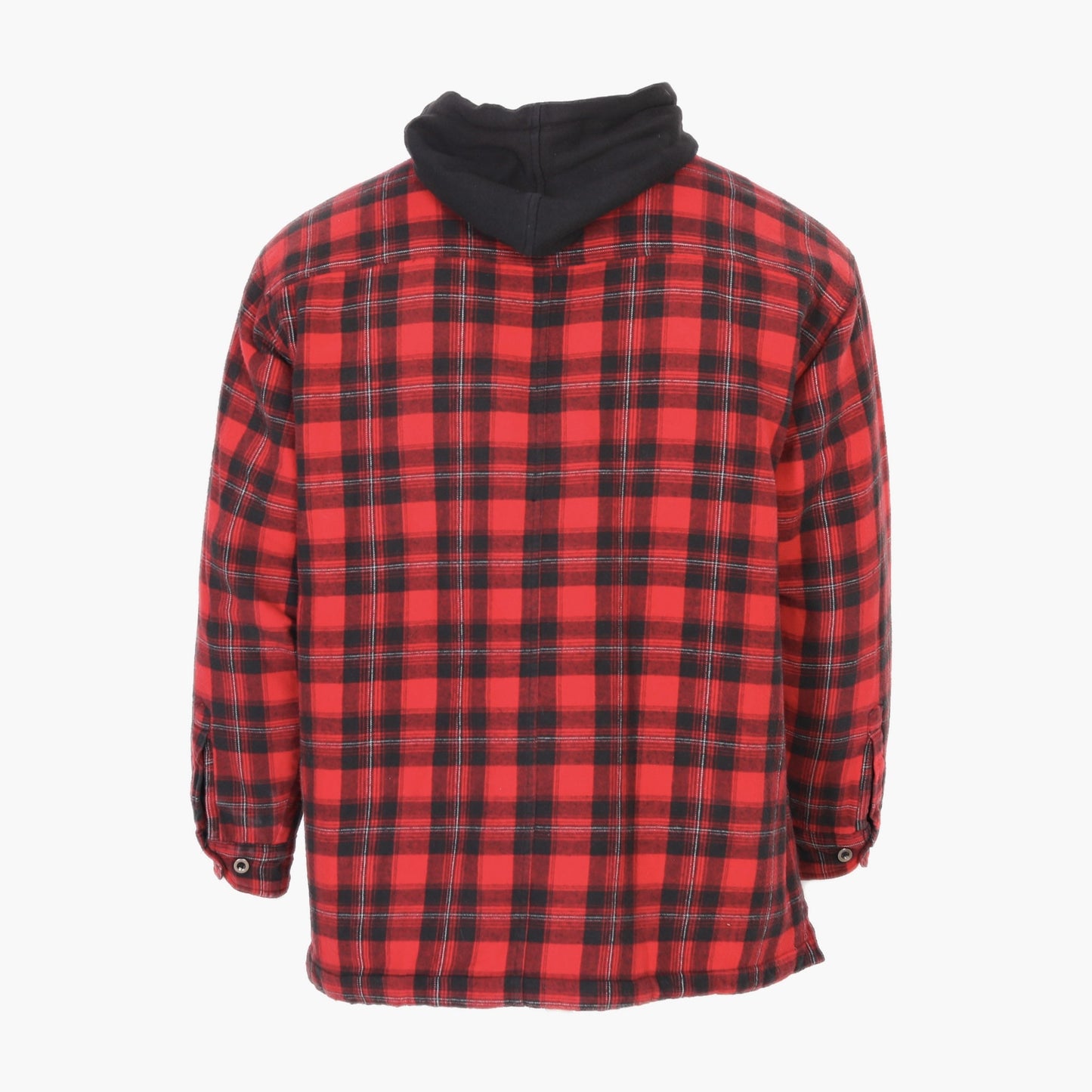 Hooded Flannel Jacket - Red Check - American Madness