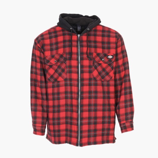 Hooded Flannel Jacket - Red Check - American Madness
