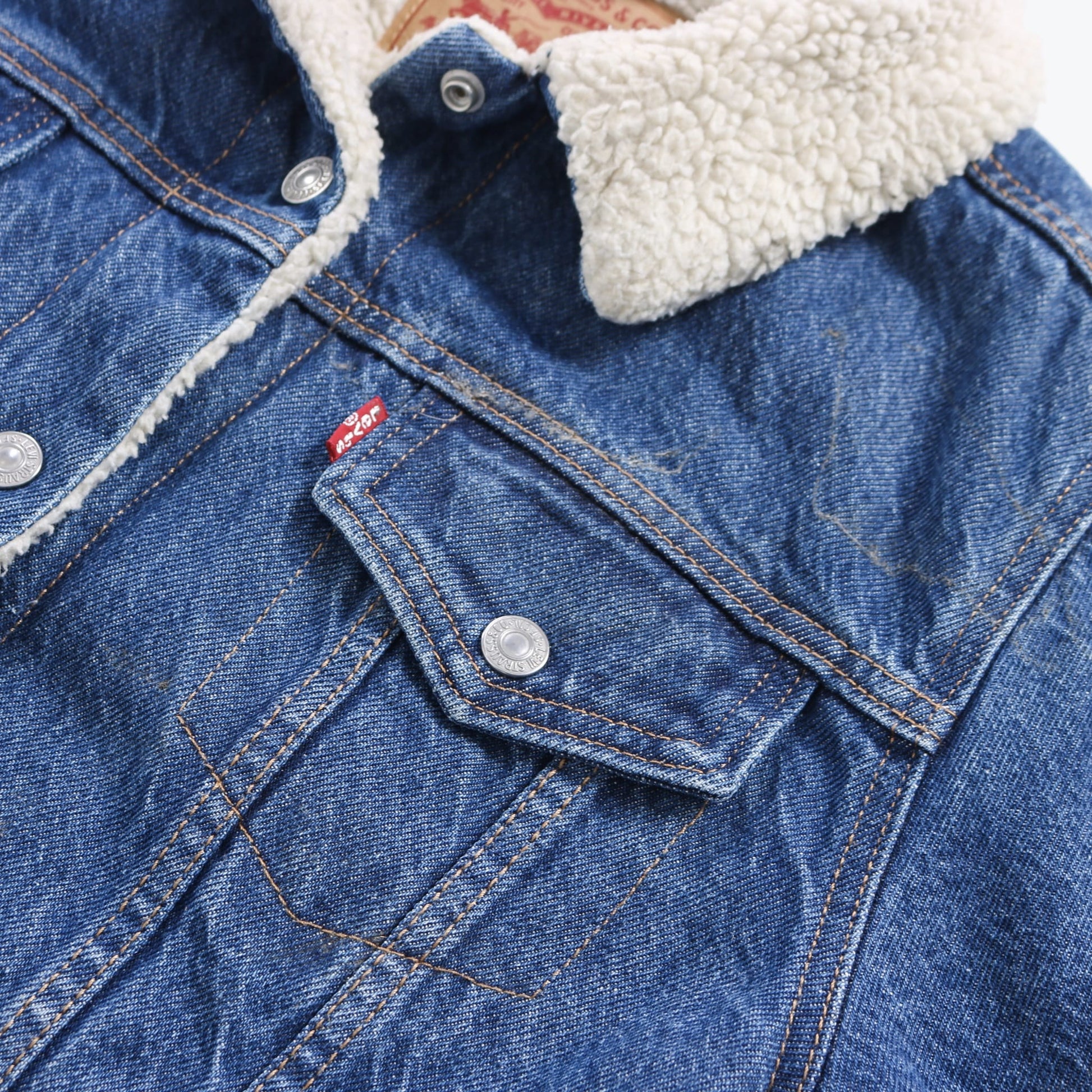 Vintage Denim Sherpa Jacket - American Madness