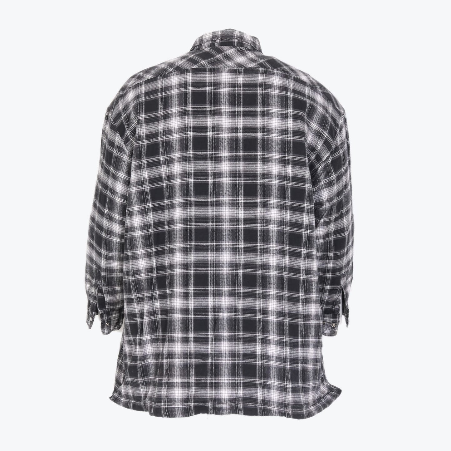 Fleece Flannel Jacket - Grey Check - American Madness