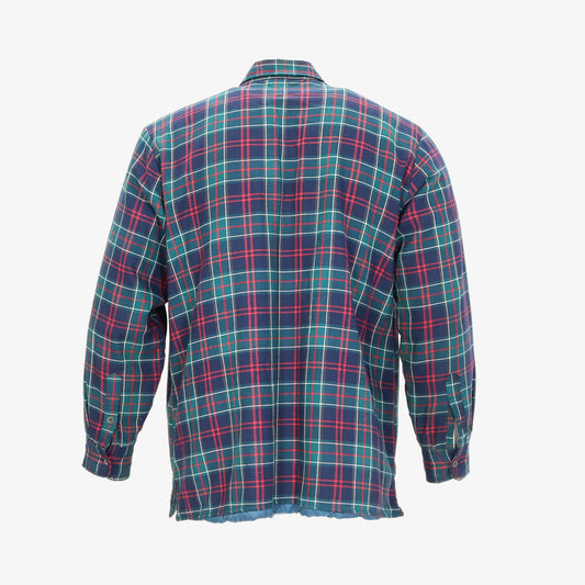 Fleece Flannel Jacket - Green Check - American Madness