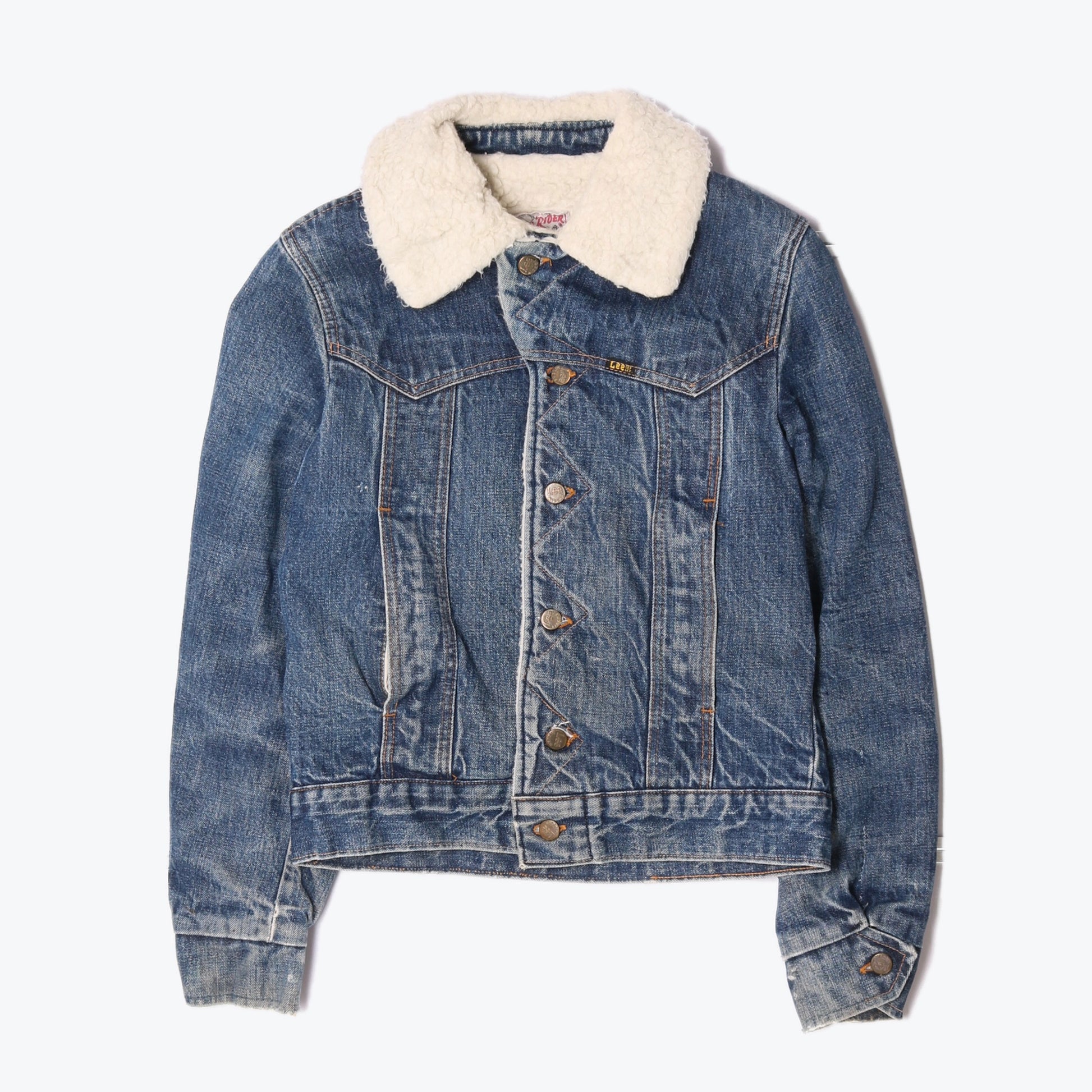 Lee sherpa rider hot sale denim jacket