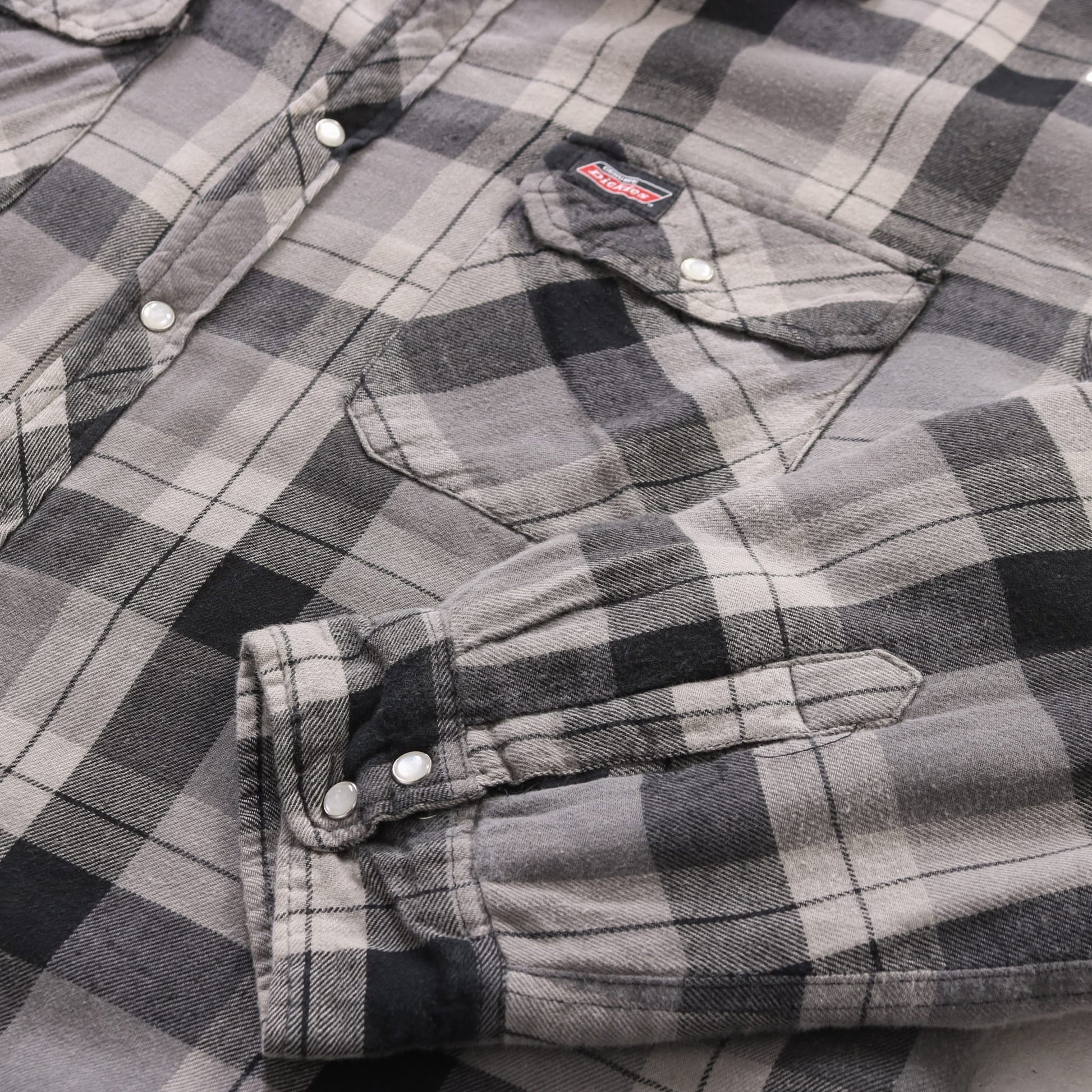 Fleece Flannel Jacket - Grey Check - American Madness