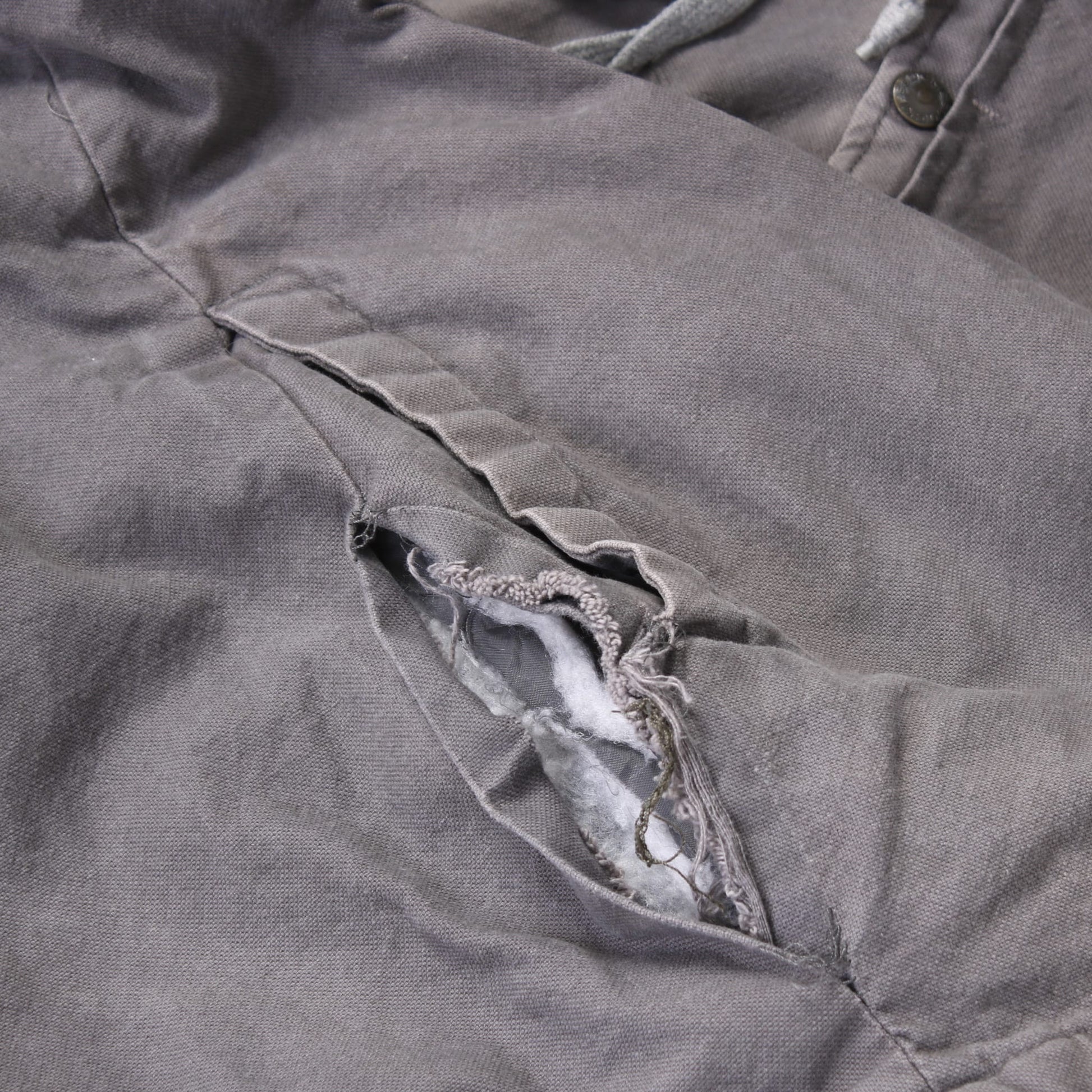 Fleece Hooded Flannel Jacket - Grey - American Madness