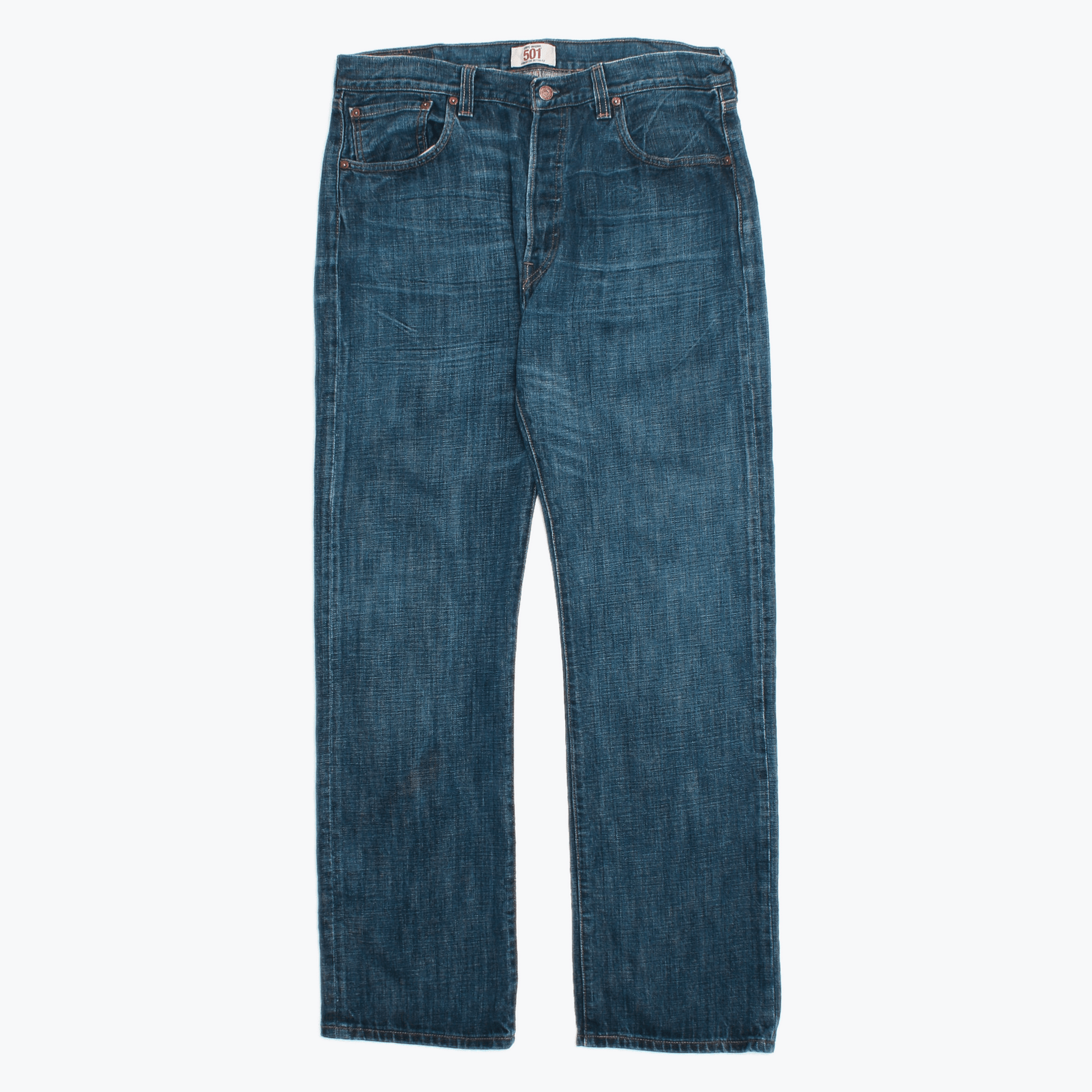 Levis 501 top rinsed indigo