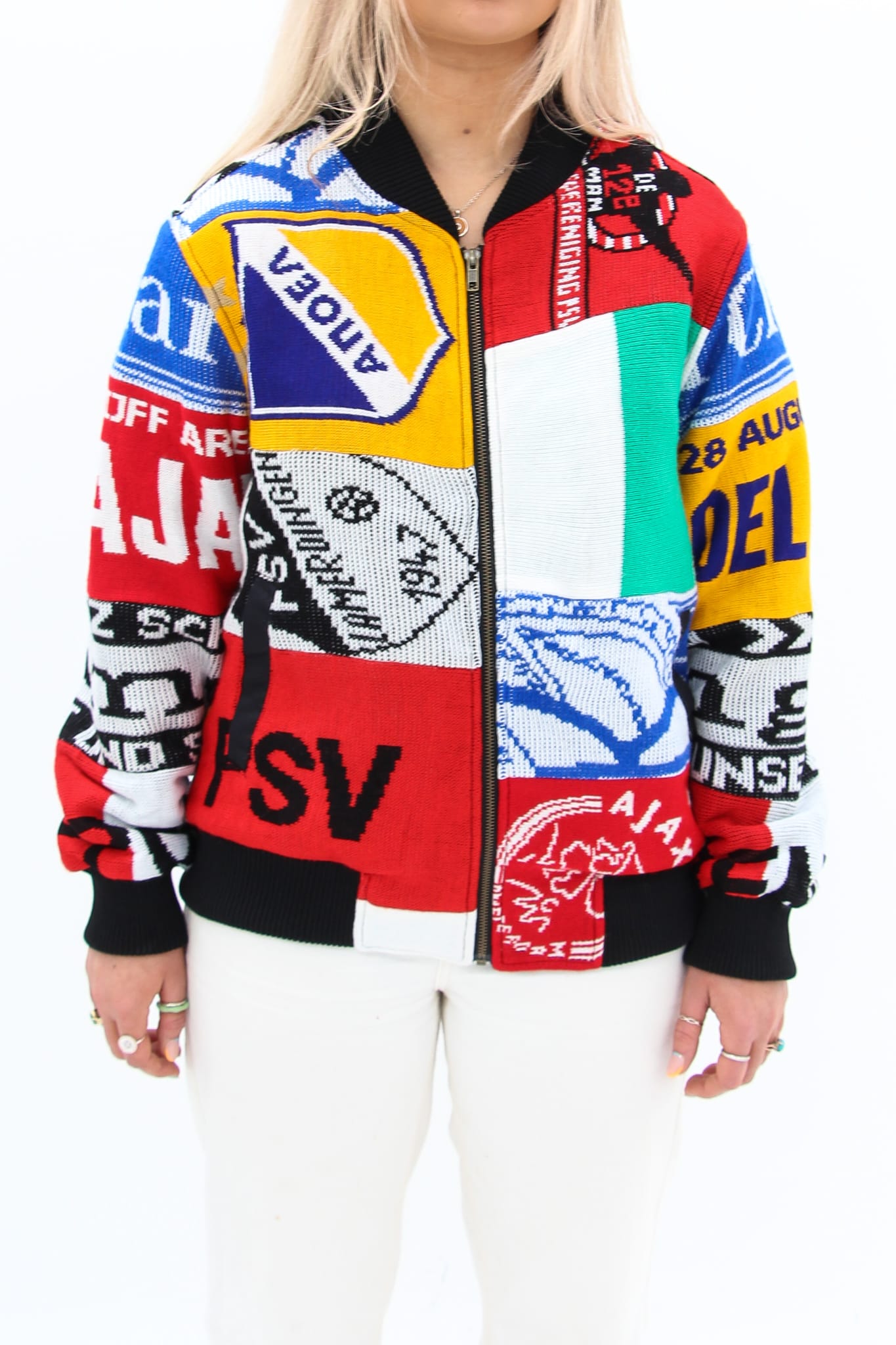 AM Re-Worked Football Scarf Jacket #24 - American Madness