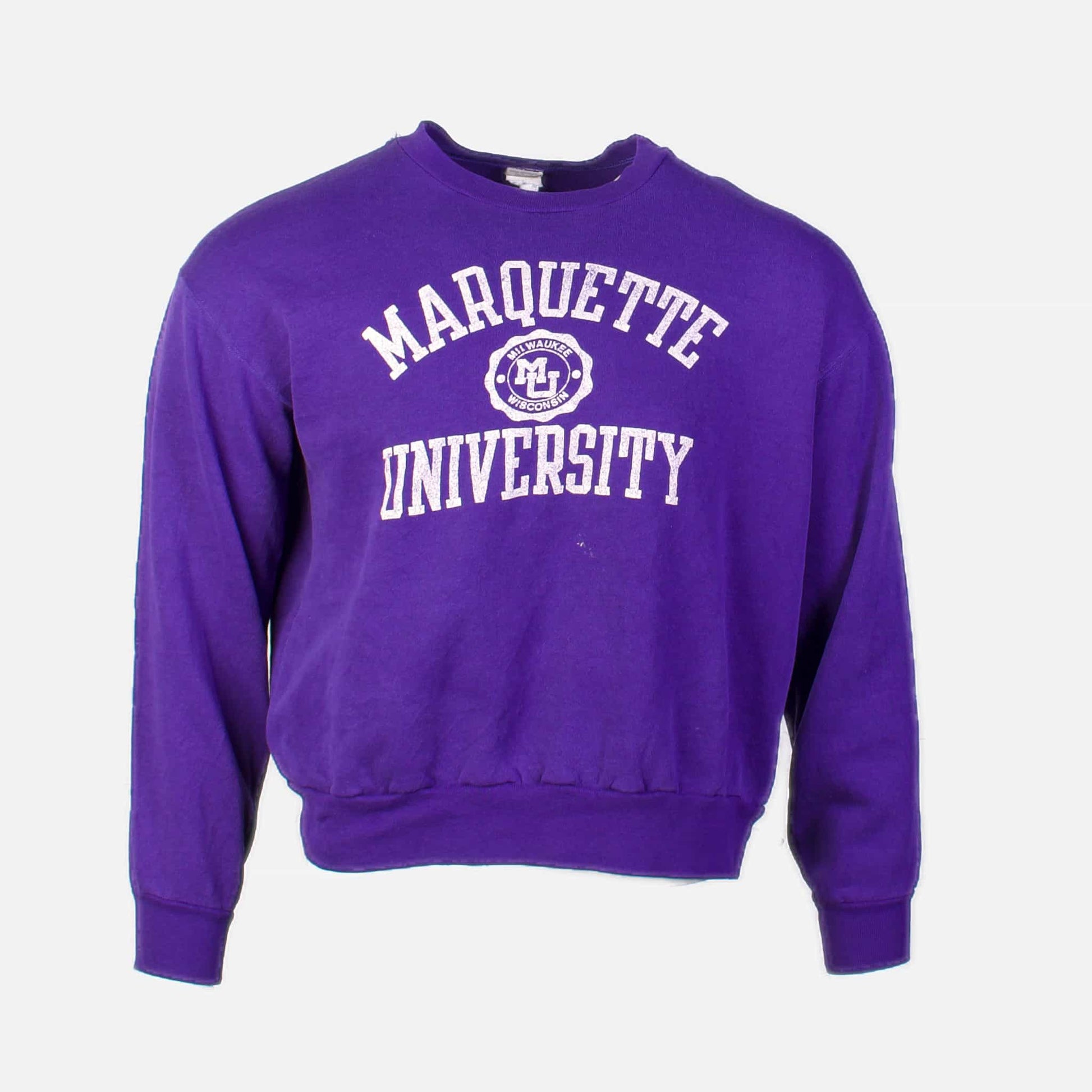 Vintage 'Marquette University' Sweatshirt - Purple - American Madness