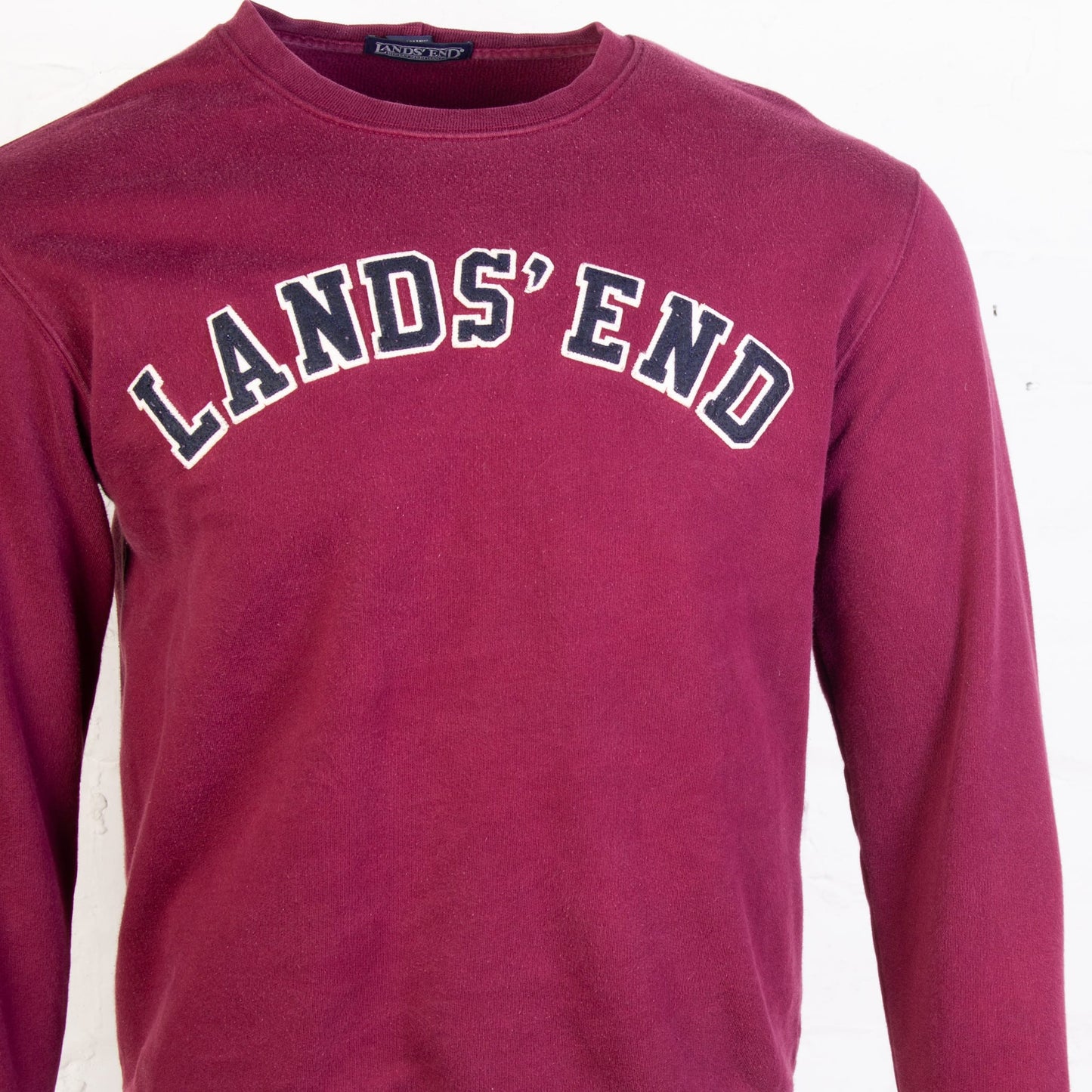 Vintage 'Lands' End' Graphic Sweatshirt - Red - American Madness