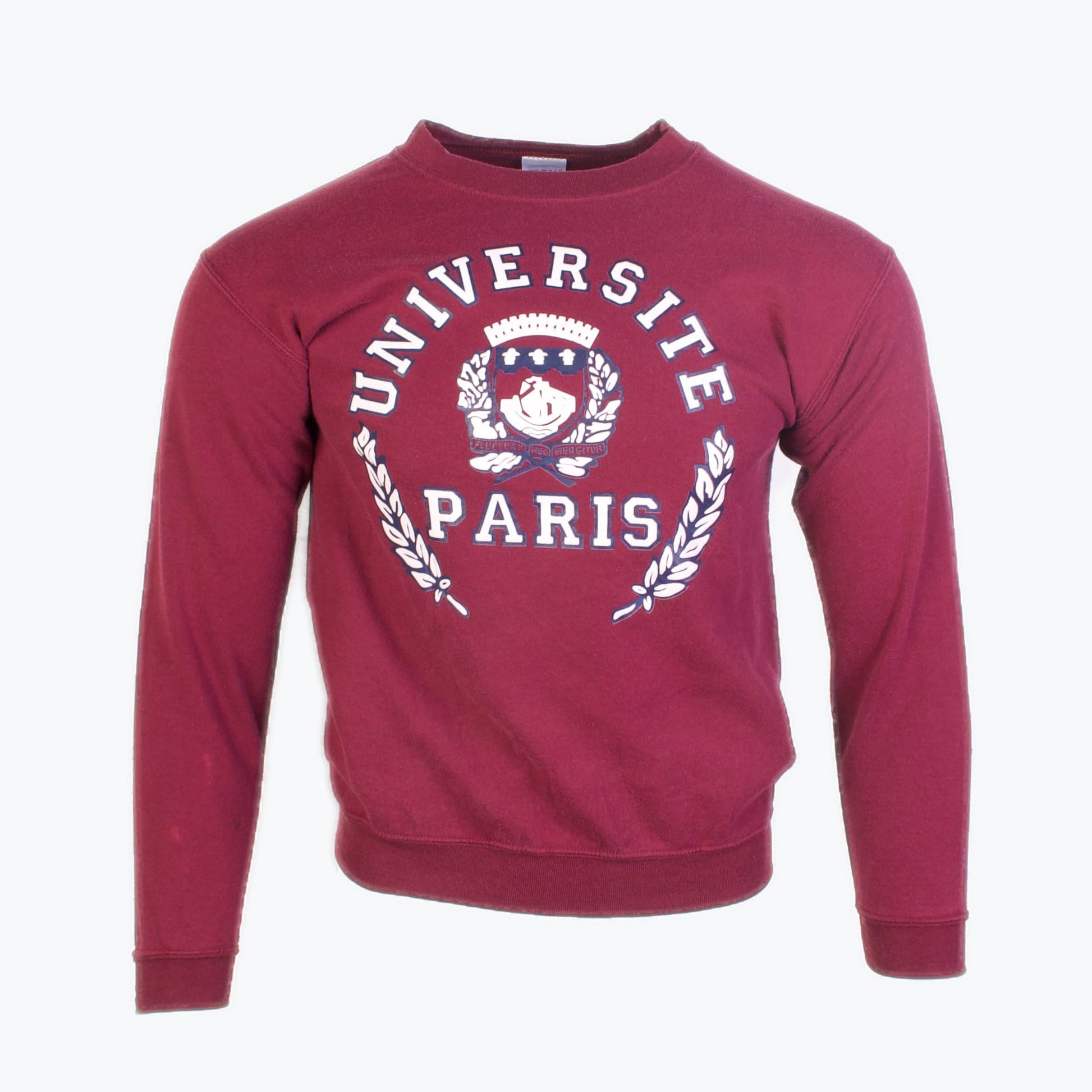 Vintage 'Paris University' Graphic Sweatshirt - Red - American Madness