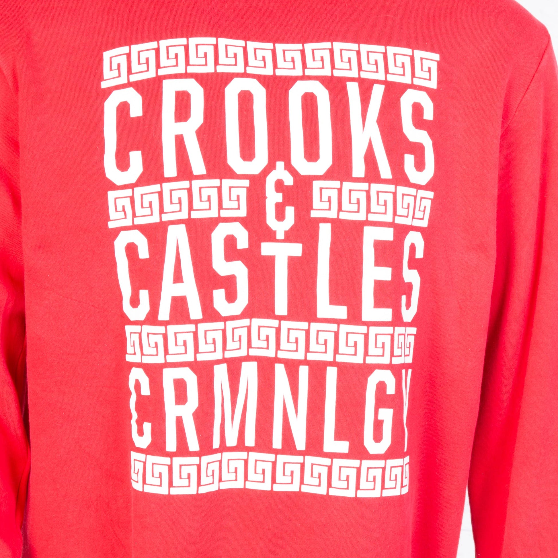 Vintage 'Crooks and Castles' Graphic Sweatshirt - Red - American Madness