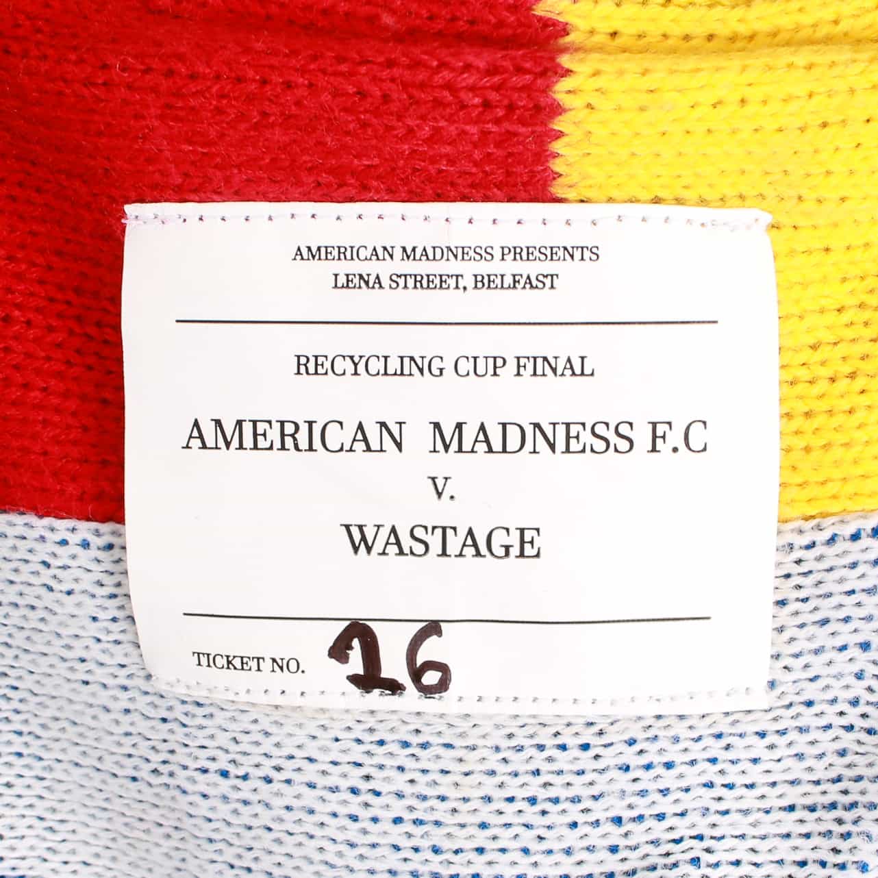 AM Re-Worked Football Scarf Jacket #26 - American Madness