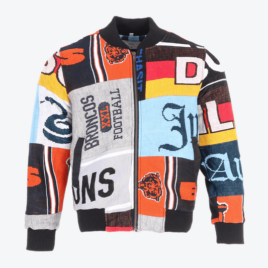 AM Re-Worked Football Scarf Jacket #10 - American Madness