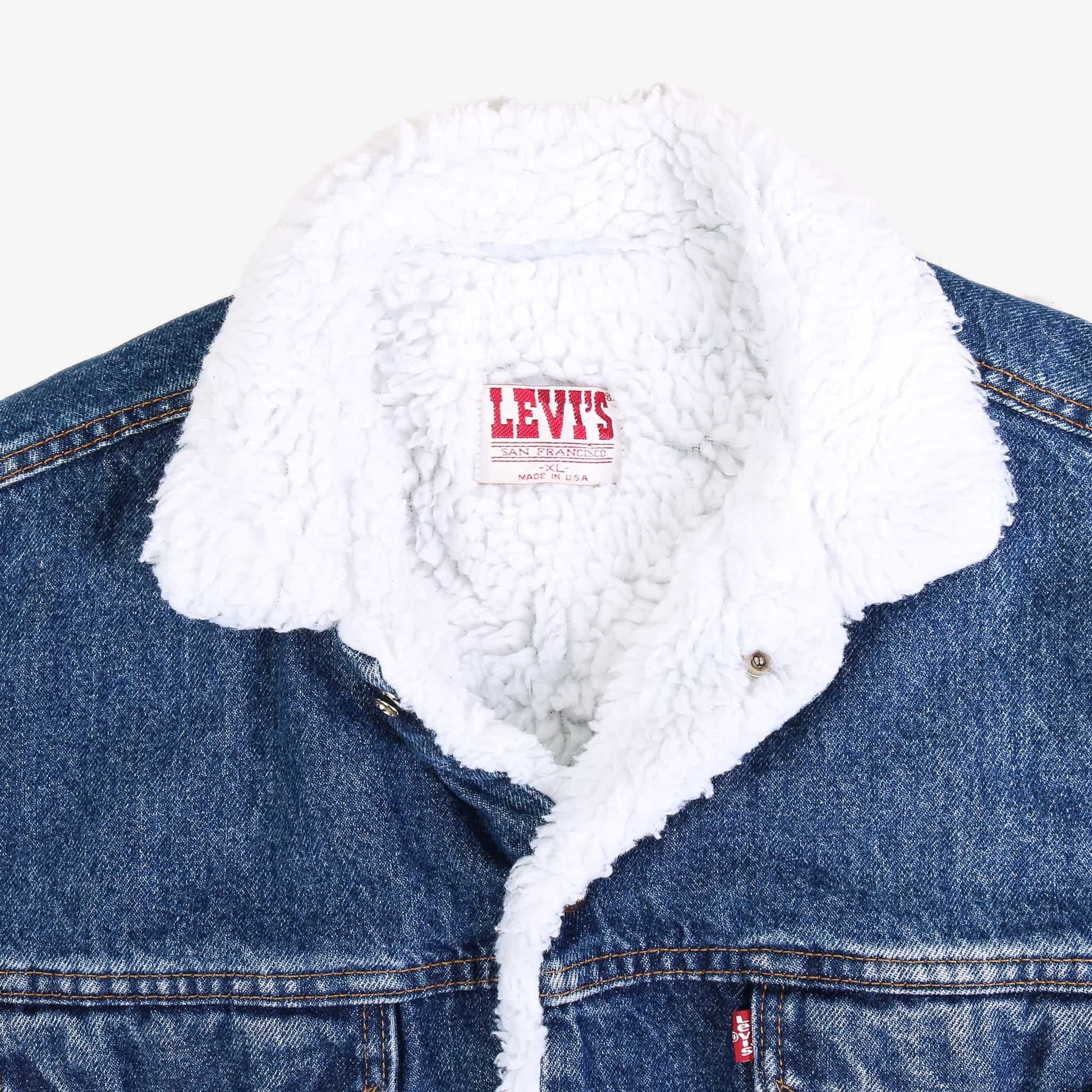 Levi's fleece hot sale jean jacket