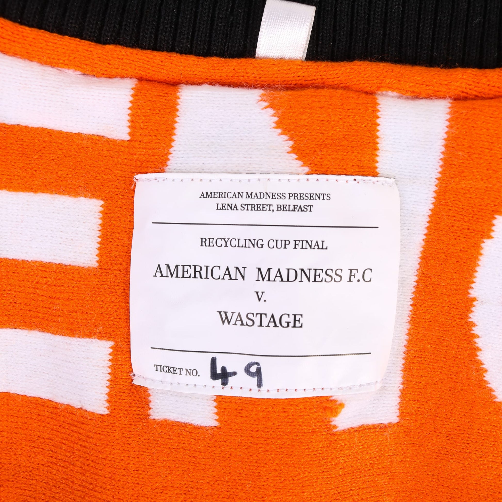 AM Re-Worked Football Scarf Jacket #49 - American Madness