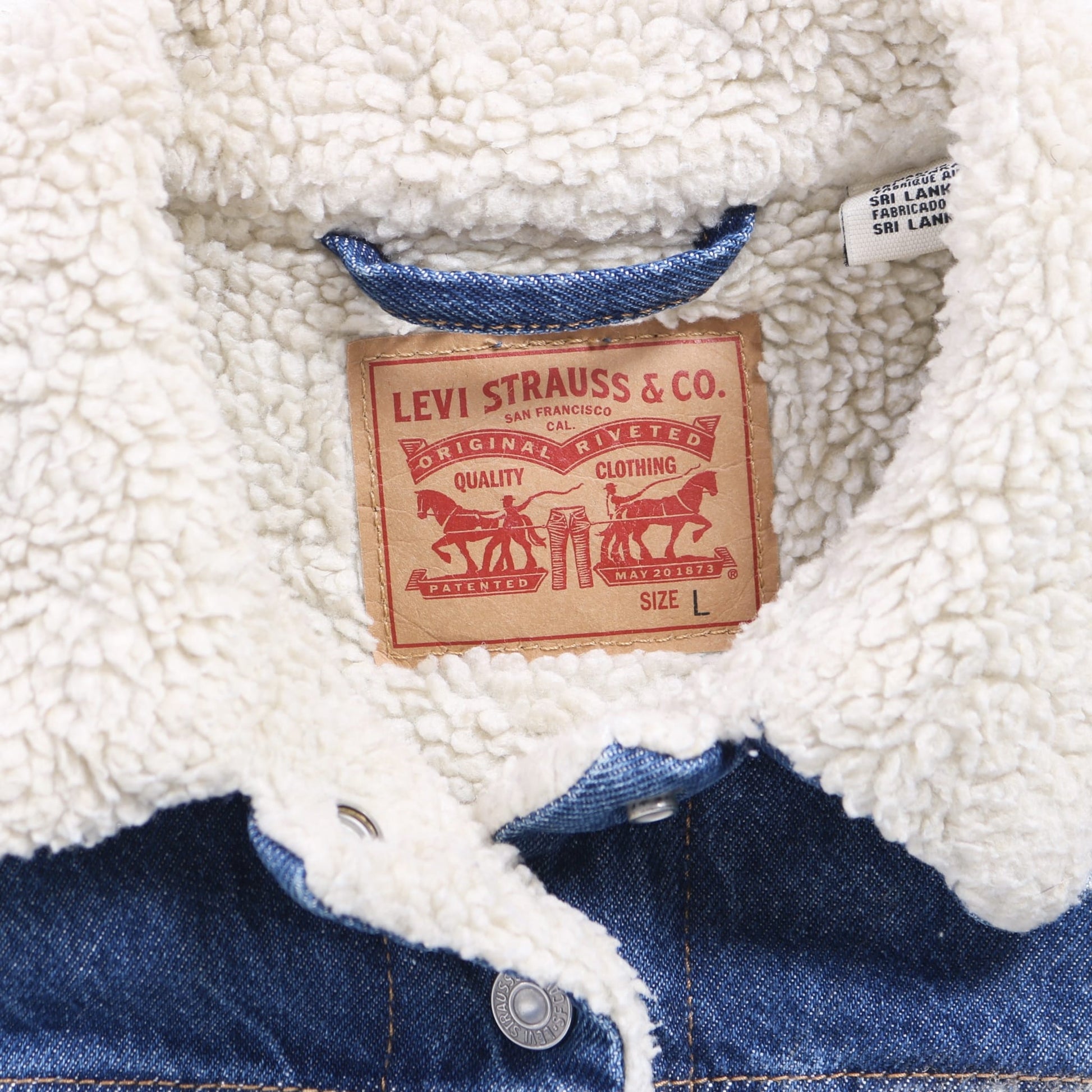 Vintage Denim Sherpa Jacket - American Madness