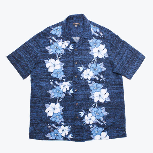 'Blue Flowers' Hawaiian Shirt - American Madness