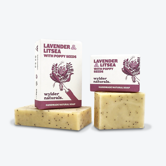 Natural Soap - Lavender & Litsea with Poppy Seeds - American Madness